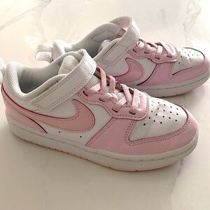 Kids Pink Nike Court Borough Size 13c